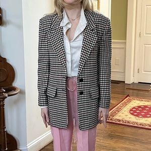 Burberry women s plaid blazer.